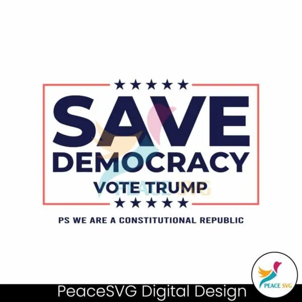 save-democracy-vote-trump-constitutional-republic-svg