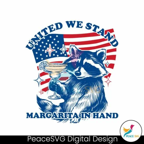 united-we-stand-margarita-in-hand-raccoon-svg