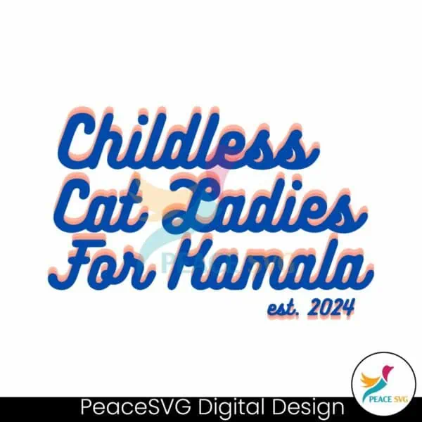 childless-cat-lady-for-kamala-est-2024-svg