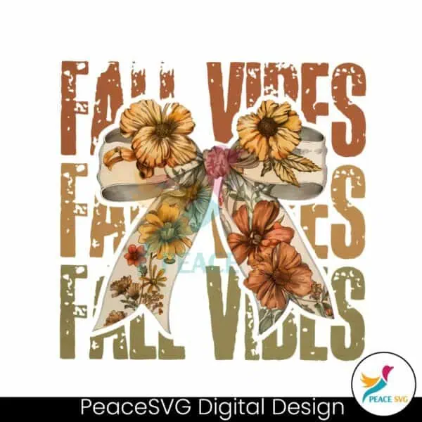 fall-vibes-floral-ribbon-bow-png