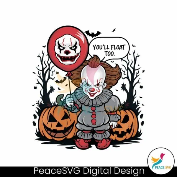 you-will-float-too-pennywise-halloween-svg