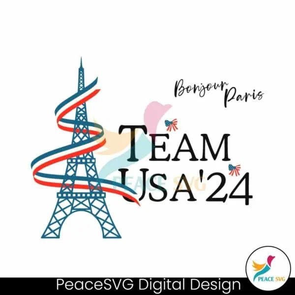 team-usa-bonjour-paris-olympic-games-svg