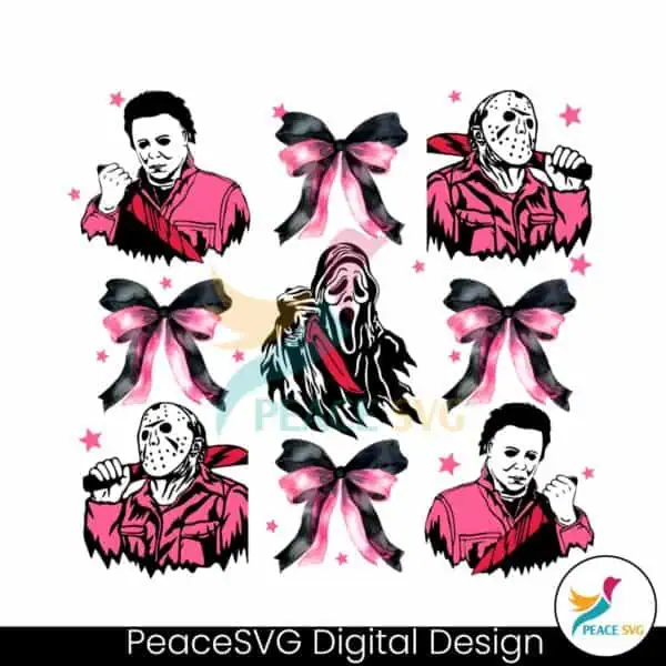 horror-coquette-pink-bows-killers-png