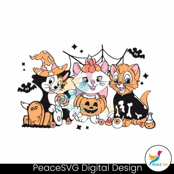 the-aristocats-marie-toulouse-berlioz-pumpkin-svg