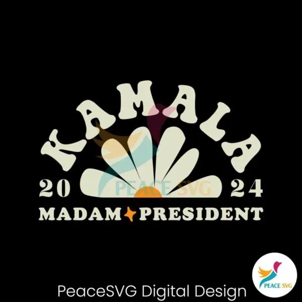 kamala-2024-madam-president-flower-svg