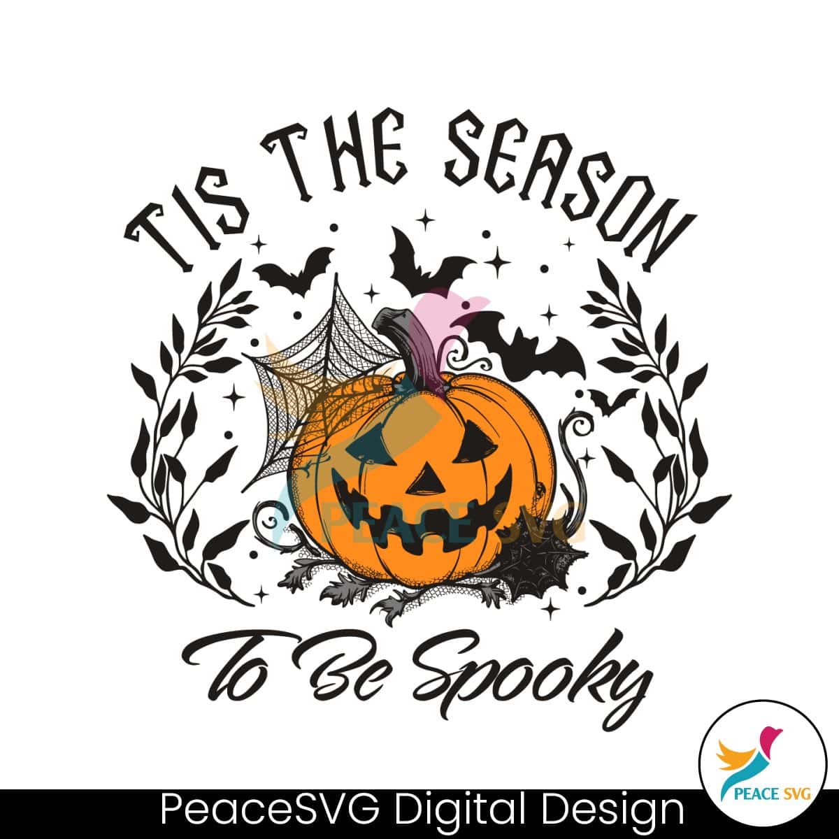 Tis The Season To Be Spooky Jack o'Lantern SVG » PeaceSVG