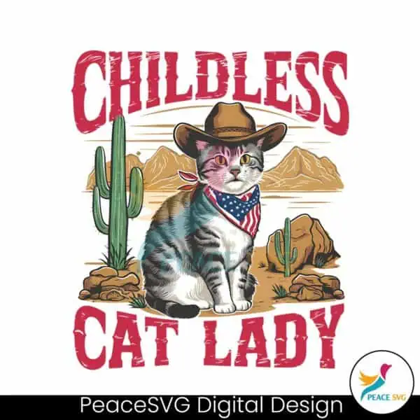 childless-cat-lady-western-cowboy-cat-png