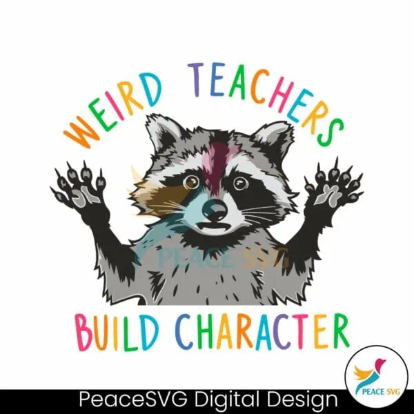 weird-teachers-build-character-raccoon-meme-svg