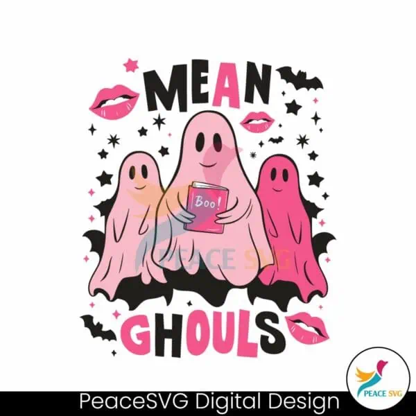 groovy-mean-ghouls-pink-ghost-boo-svg