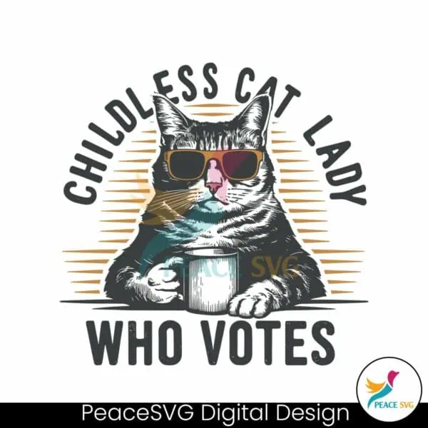 childless-cat-lady-who-votes-2024-svg