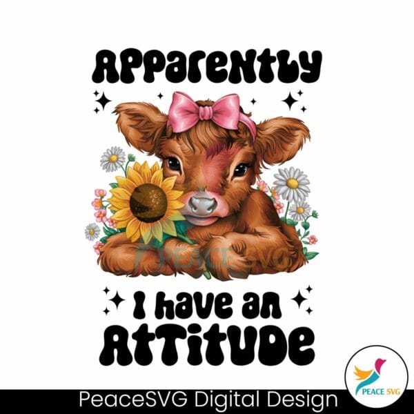 apparently-i-have-an-attitude-sarcastic-snarky-western-cow-png