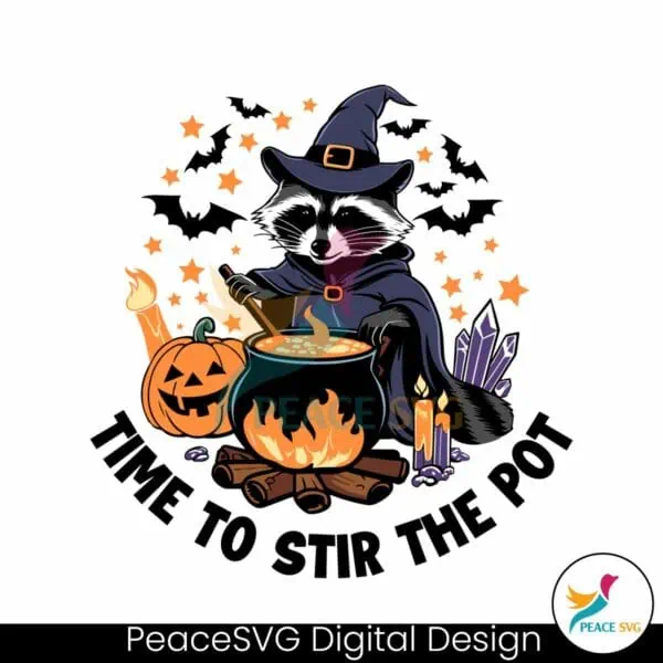 time-to-stir-the-pot-halloween-raccoon-svg