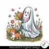 cute-dog-mom-floral-ghost-dog-png