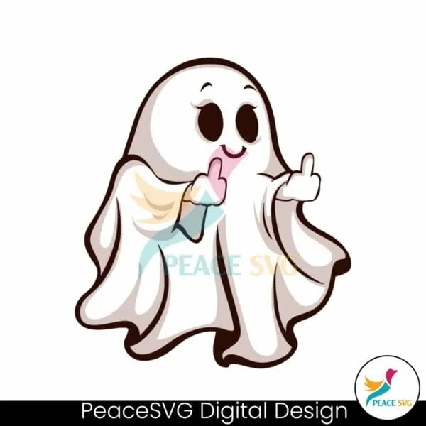 ghost-middle-finger-halloween-svg