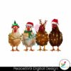 Cute Christmas Chickens Farm PNG