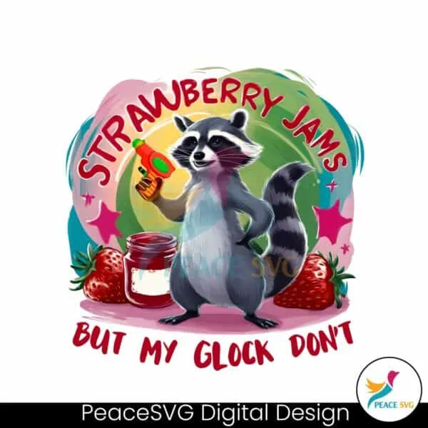 funny-raccoon-strawberry-jams-png