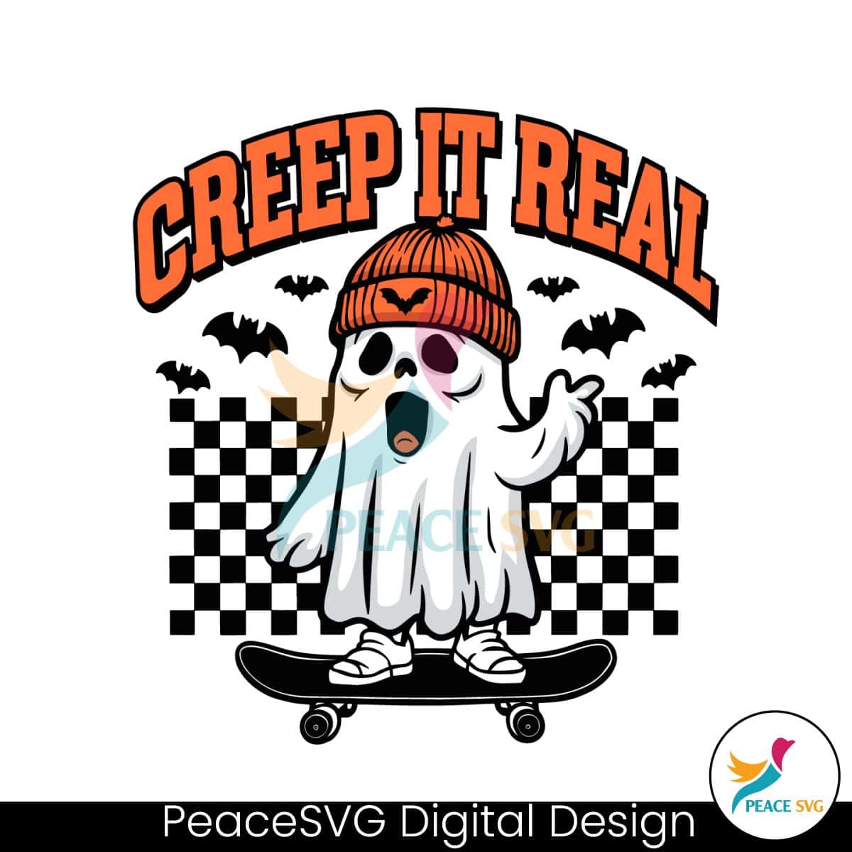 Creep It Real Halloween Ghost SVG » PeaceSVG