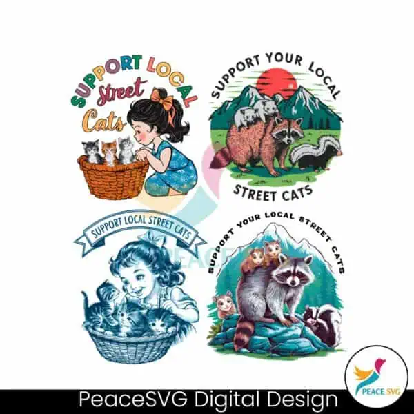 support-your-local-street-cats-svg-png-bundle