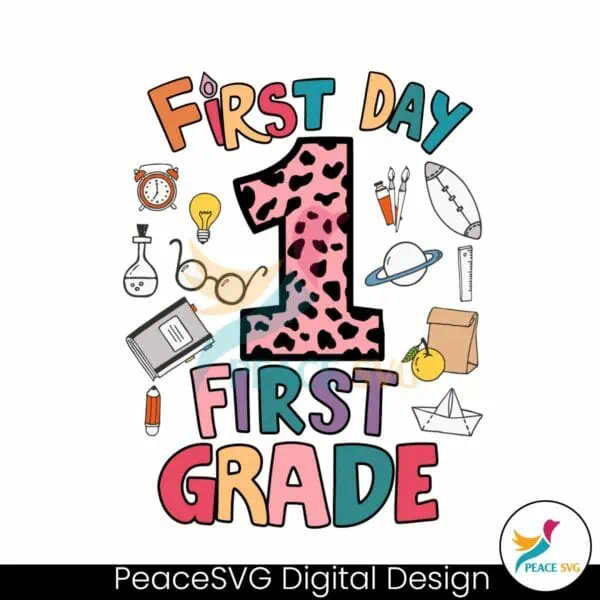 first-day-of-school-first-grade-svg