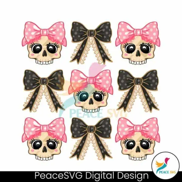 halloween-coquette-skull-black-bow-png