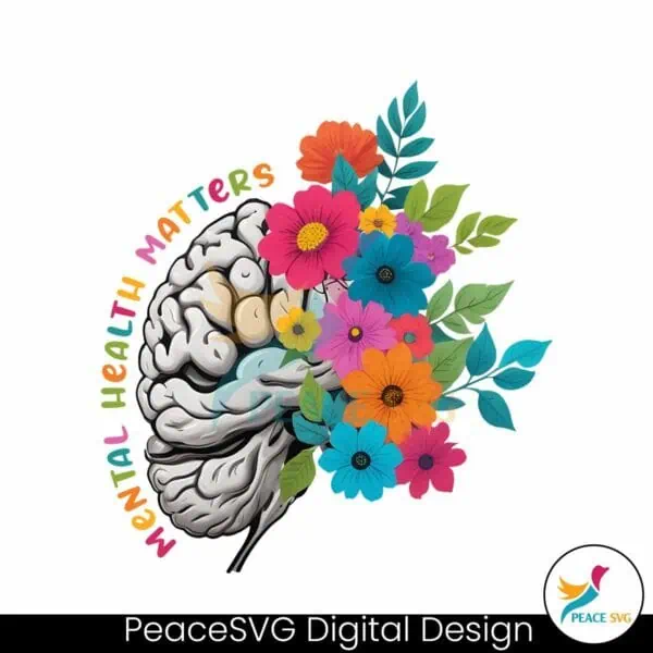 mental-health-matters-floral-brain-png