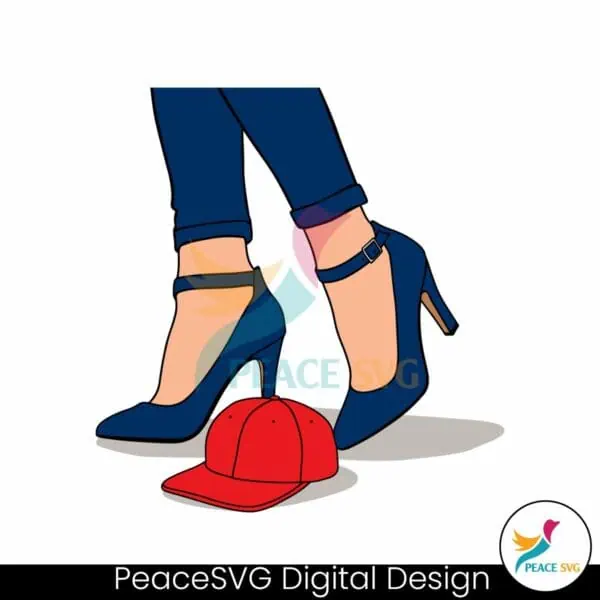 blue-heels-stepping-on-red-cat-svg