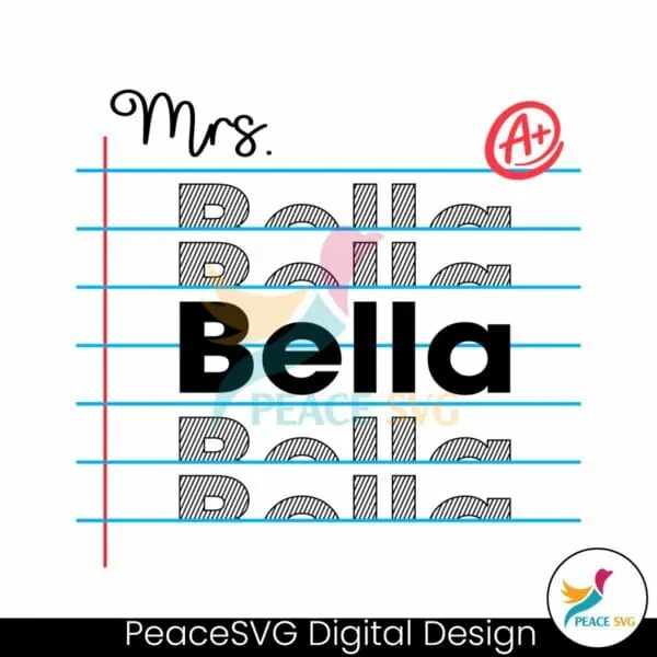 custom-teacher-name-notebook-paper-svg