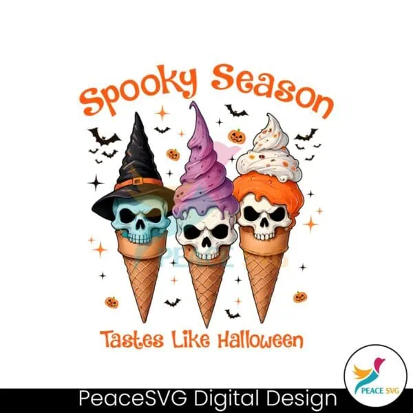 spooky-season-tastes-like-halloween-ice-cream-cone-png