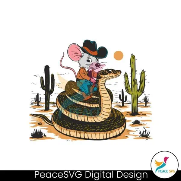 funny-cowboy-mouse-riding-snake-svg