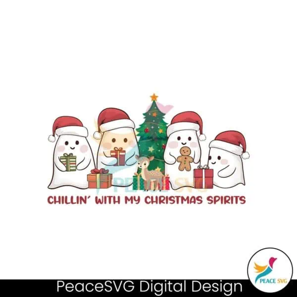 chilling-with-my-christmas-spirits-png