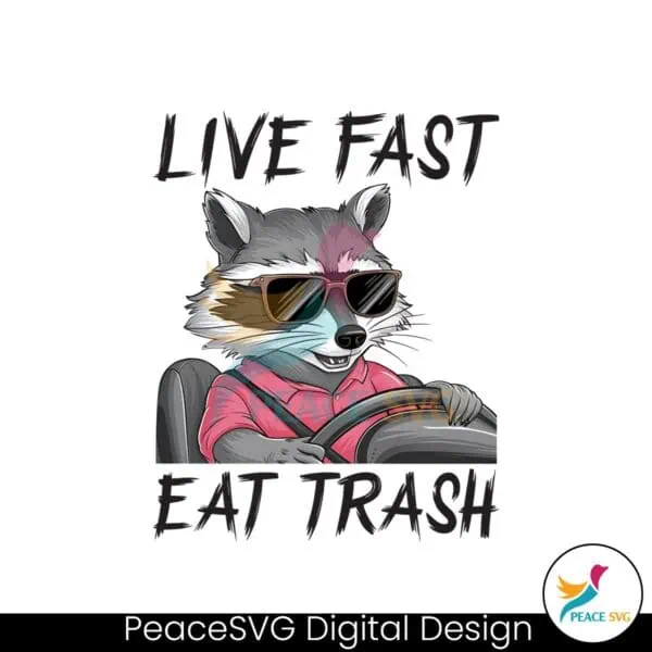 live-fast-eat-trash-raccoon-sarcastic-png