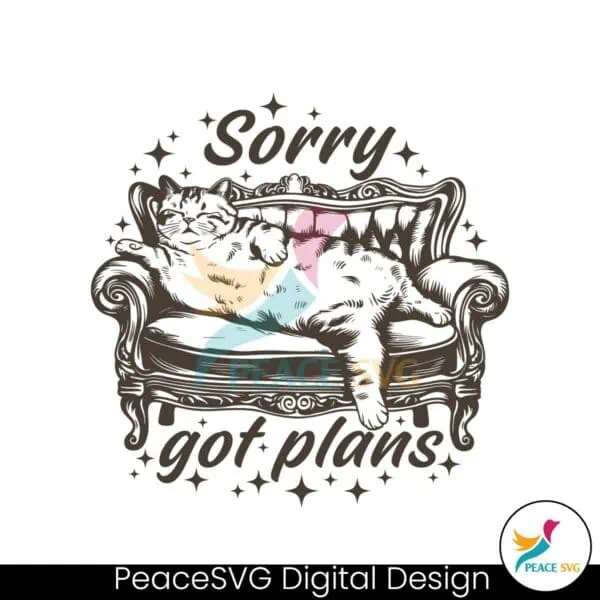 sorry-got-plans-trendy-vintage-cat-svg