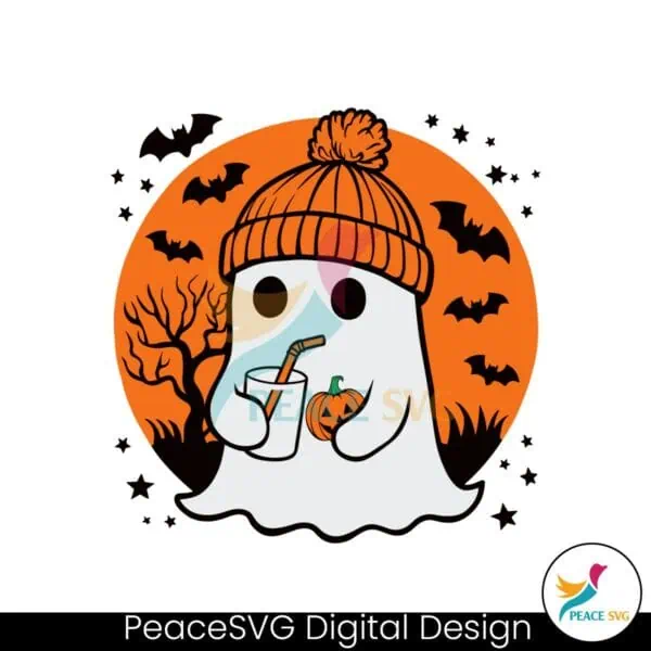 cute-ghost-drinking-coffee-halloween-svg