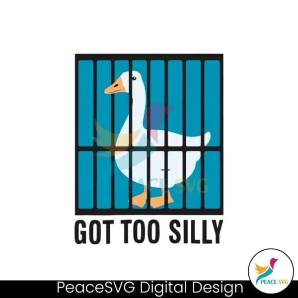 silly-goose-got-too-silly-funny-meme-svg