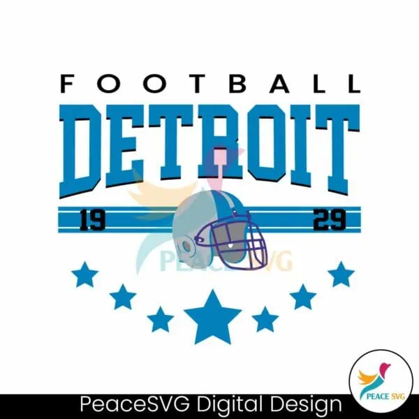 football-detroit-1929-helmet-game-day-svg