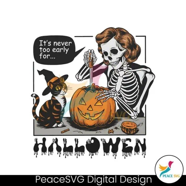 trendy-vintage-halloween-its-never-too-early-png