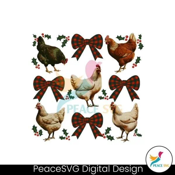 chicken-christmas-coquette-bow-png