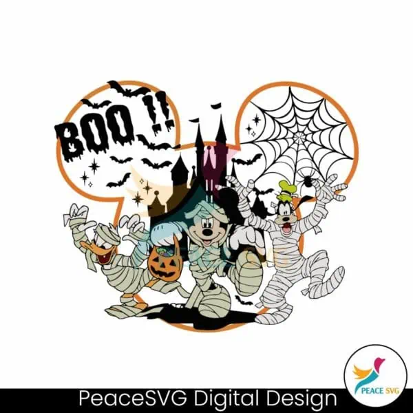 halloween-boo-mummies-mickey-and-friends-svg