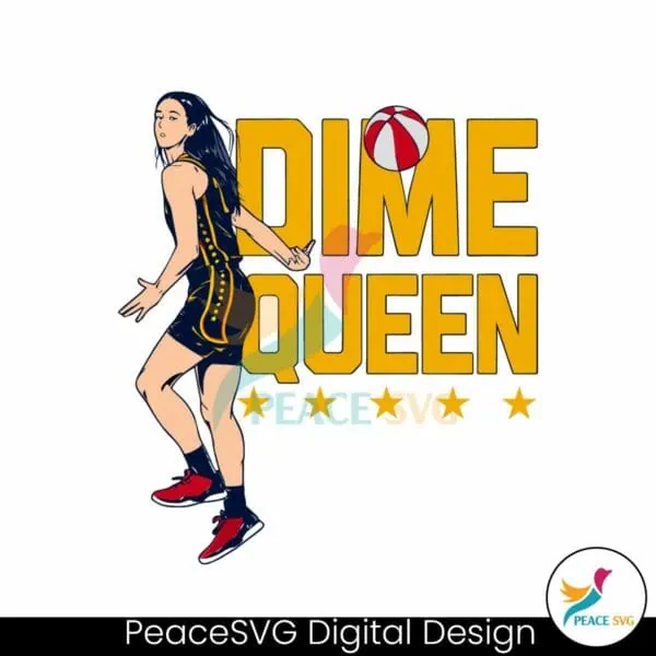 wnba-caitlin-clark-dime-queen-svg