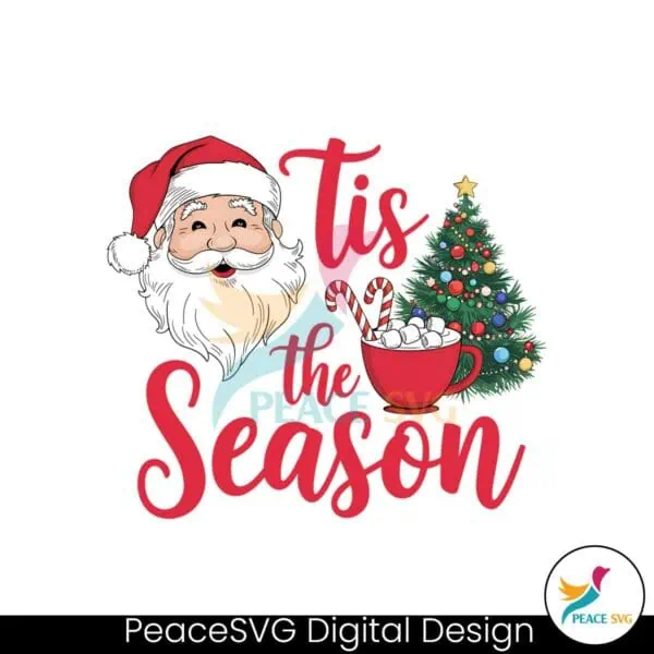 retro-christmas-tis-the-season-santa-claus-png