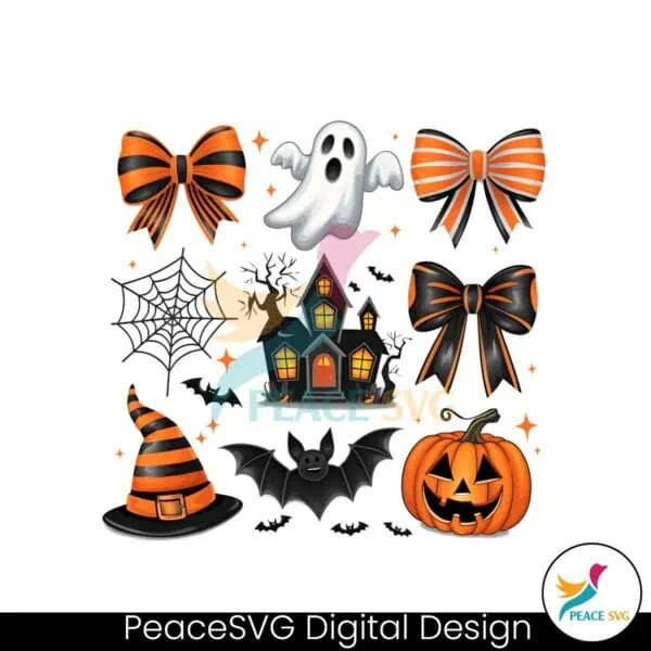 halloween-coquette-spiders-ghost-hunted-house-png