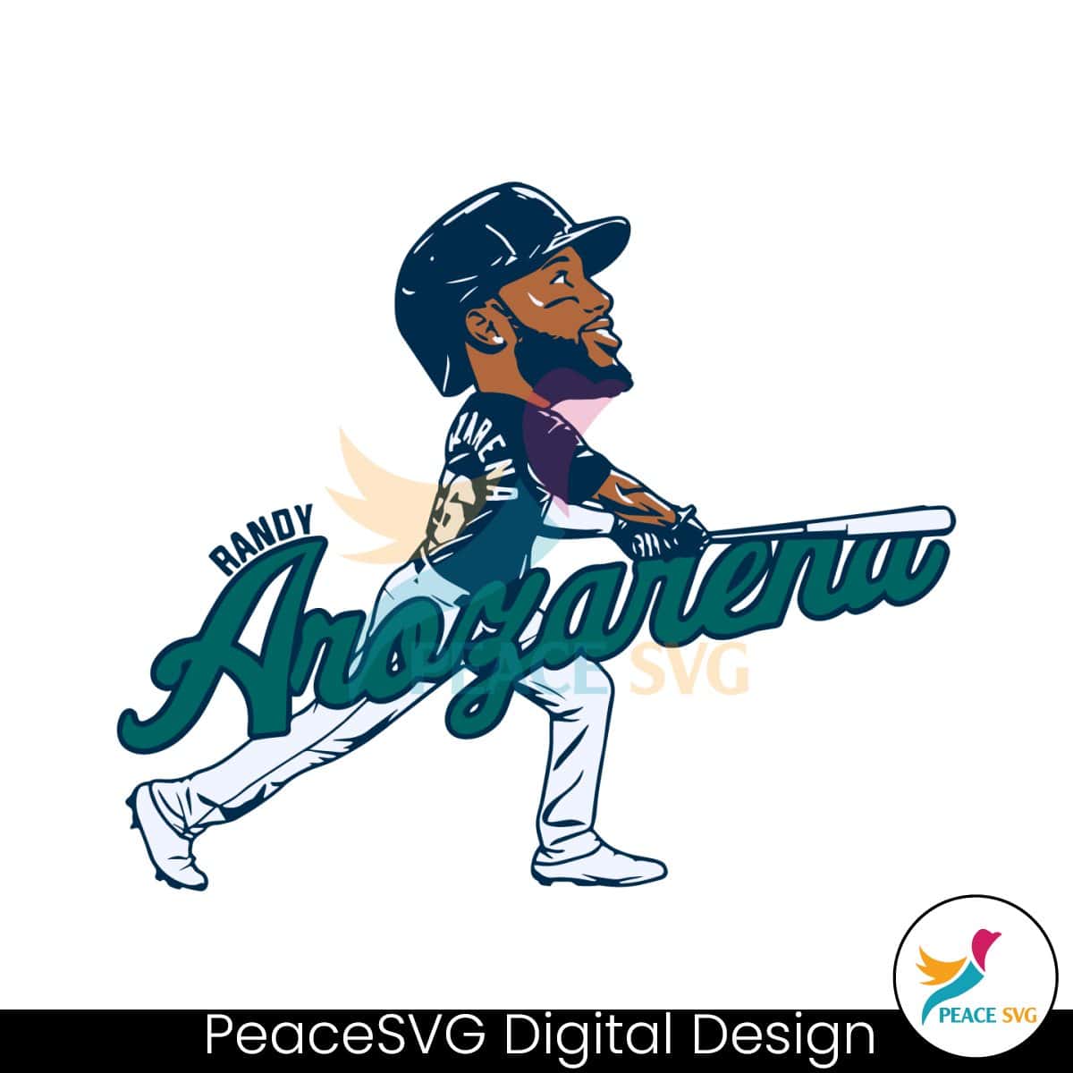 randy-arozarena-seattle-caricature-svg