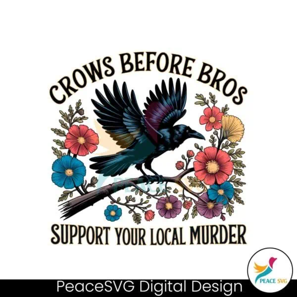 floral-crows-before-bros-support-local-murder-png