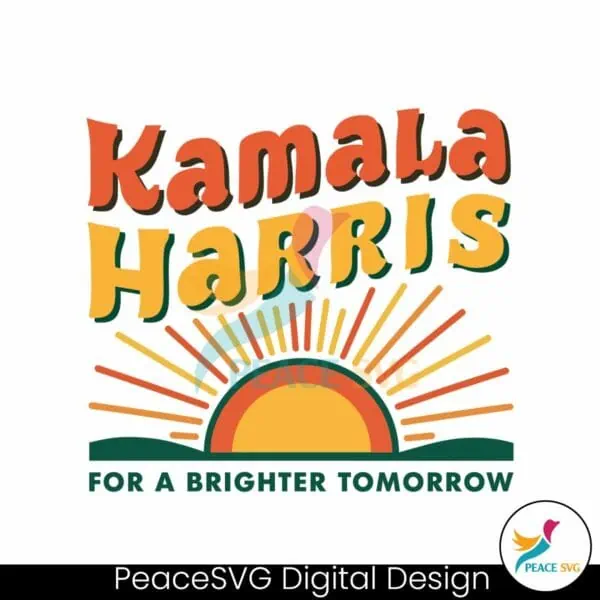 for-a-brighter-tomorrow-kamala-president-svg