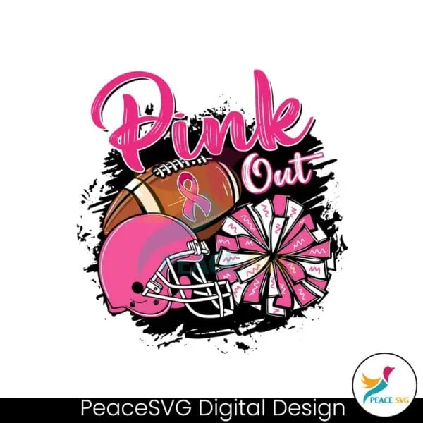 football-pink-out-breast-cancer-football-png