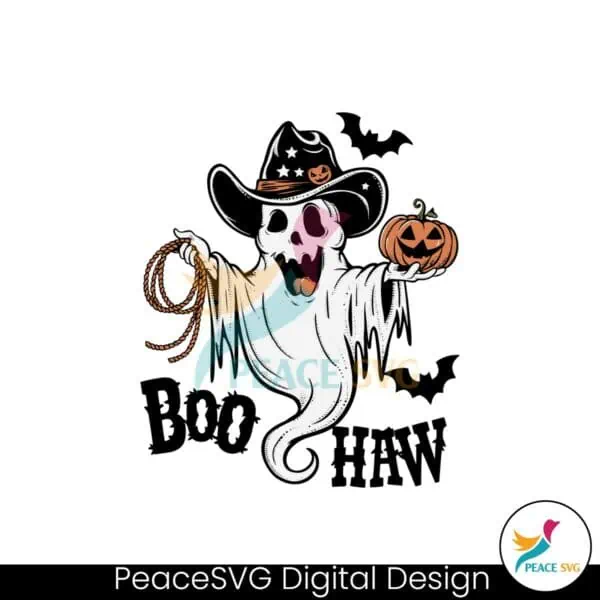 western-halloween-boo-haw-cowboy-ghost-png