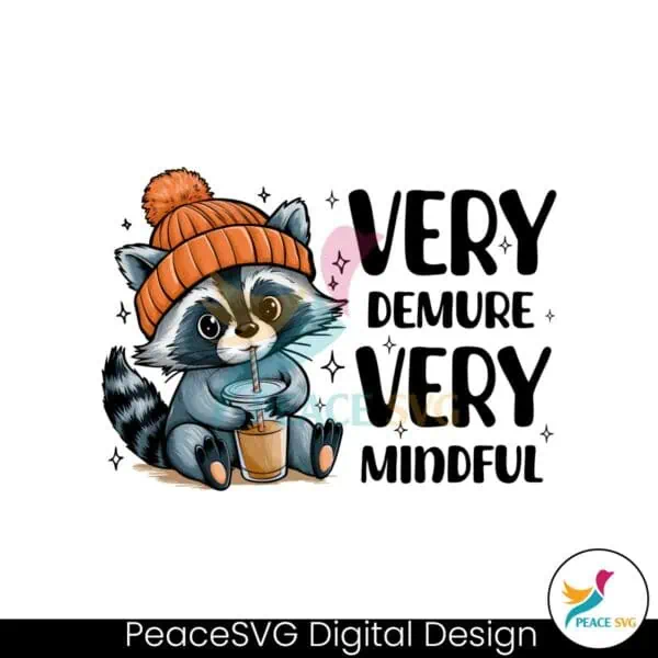 very-demure-very-mindful-very-cutesy-raccoon-png