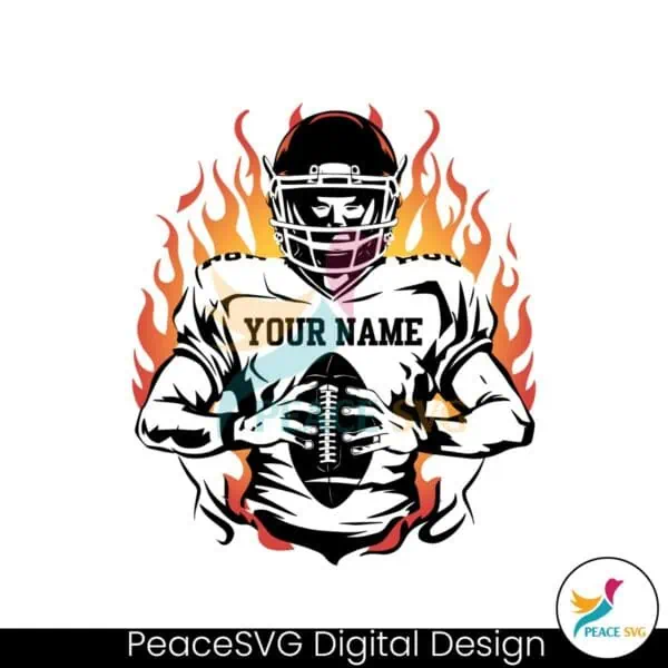 football-player-football-season-personalized-name-svg