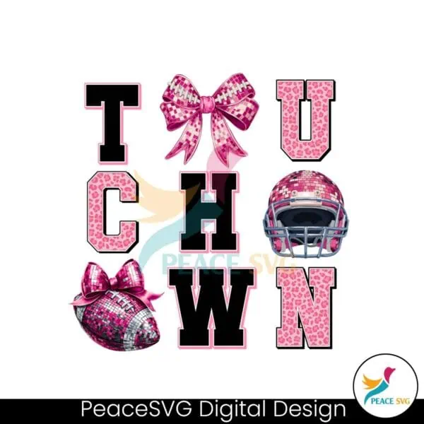 touchdown-season-football-coquette-design-breast-cancer-awareness-png-pink-ribbon-football-mom-graphic-fight-cancer-illustration