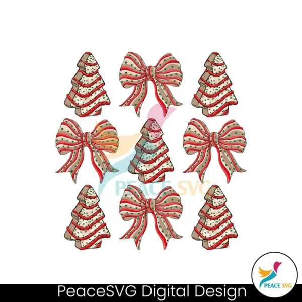 coquette-christmas-design-png-retro-girly-christmas-tree-cake-festive-holiday